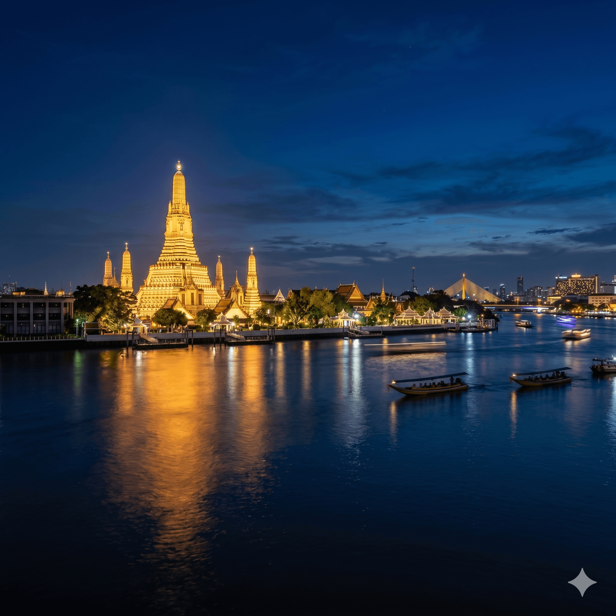 Bangkok Wat Arun Temple Night