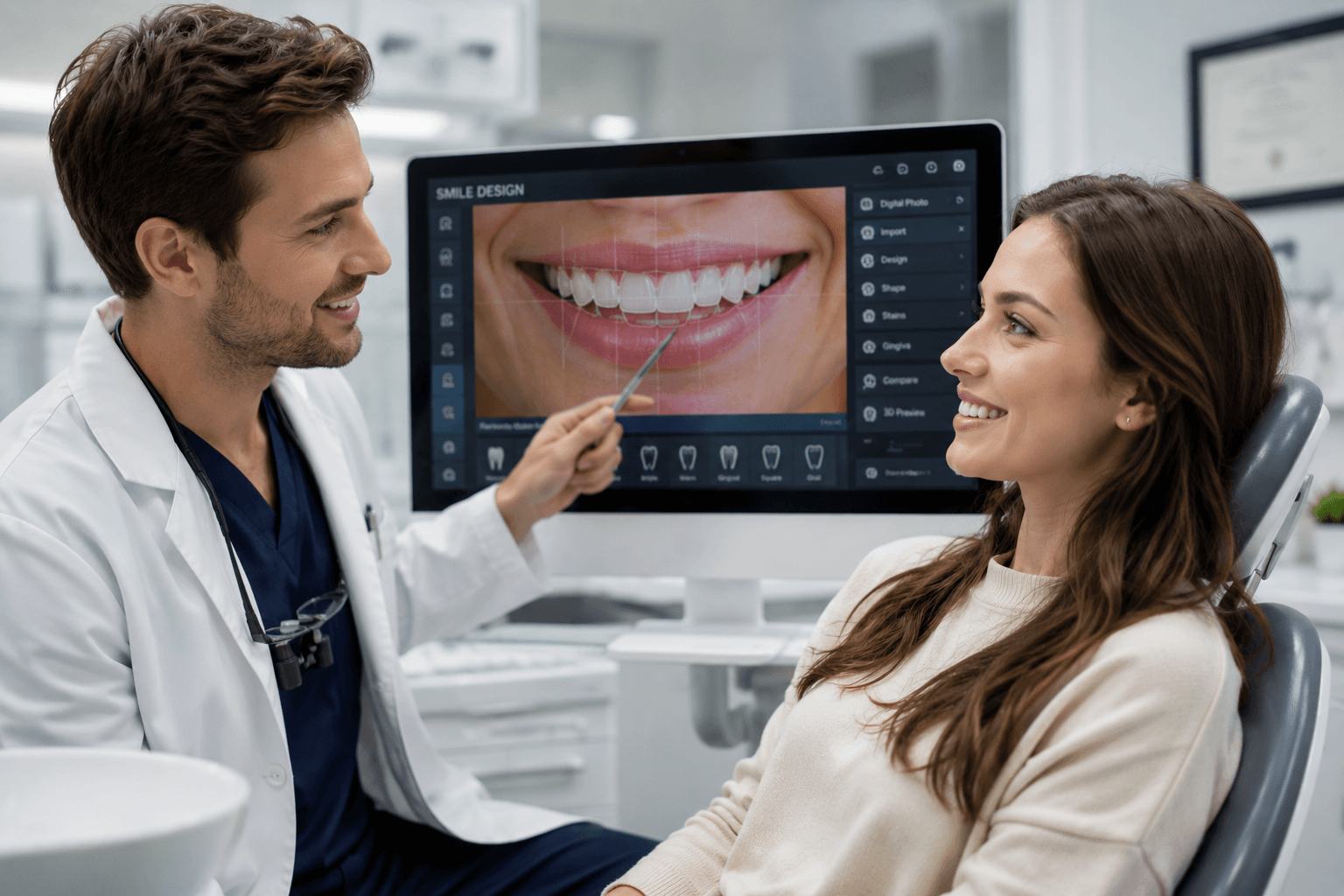 Dentist and Patient Consultation